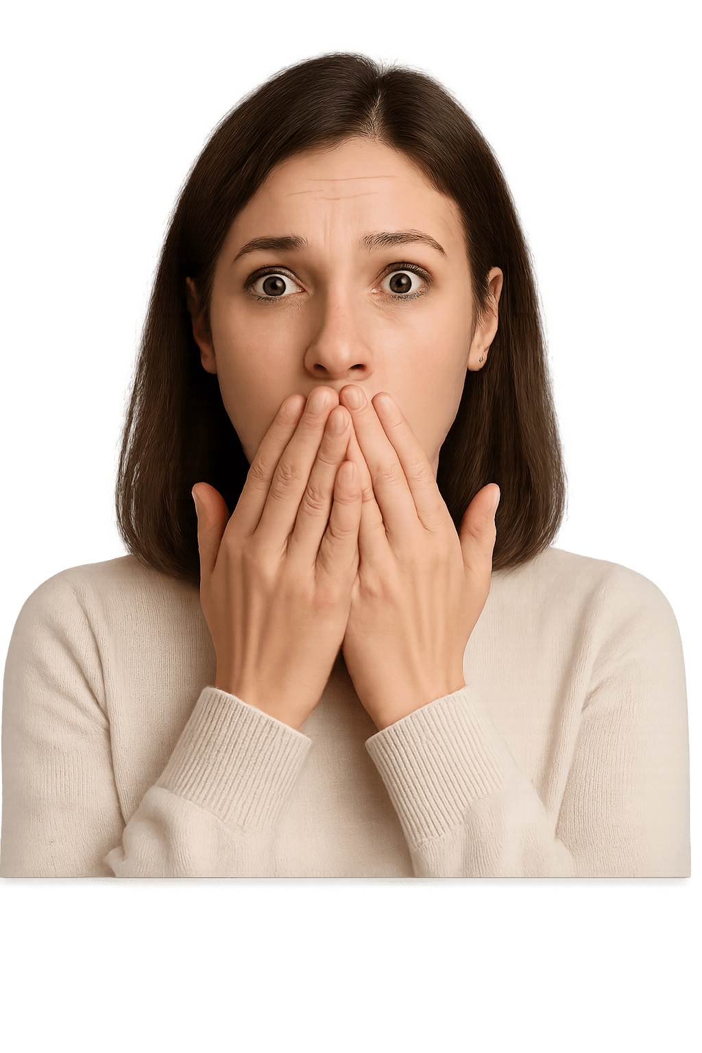 Donna preoccupata per i costi